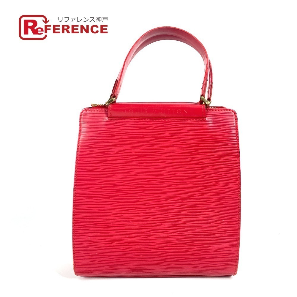 Louis Vuitton Epi Figari Tote Bag Castilian Red Leather